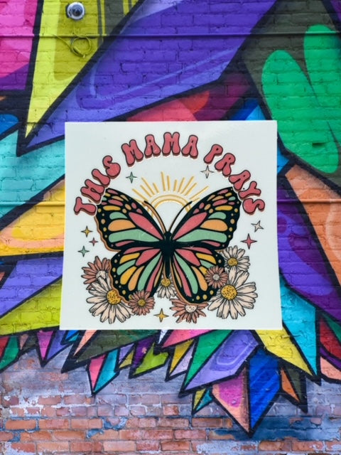 342. This Mama Prays Decal