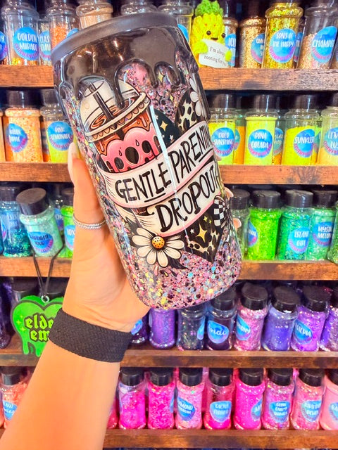 12oz Slim Can Koozie- Gentle Parent Drop Out