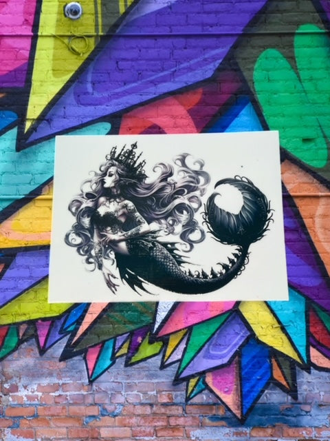 363. Gothic Mermaid Decal