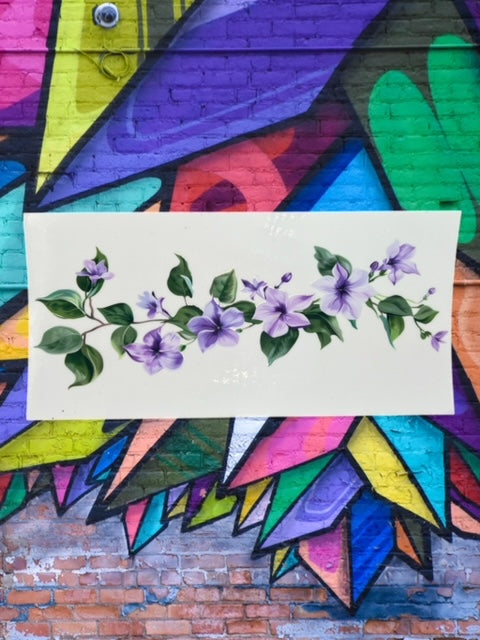 104. Purple Floral Vine UVDTF