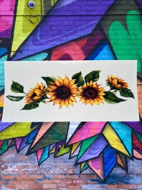 381. Sunflower Vine UVDTF