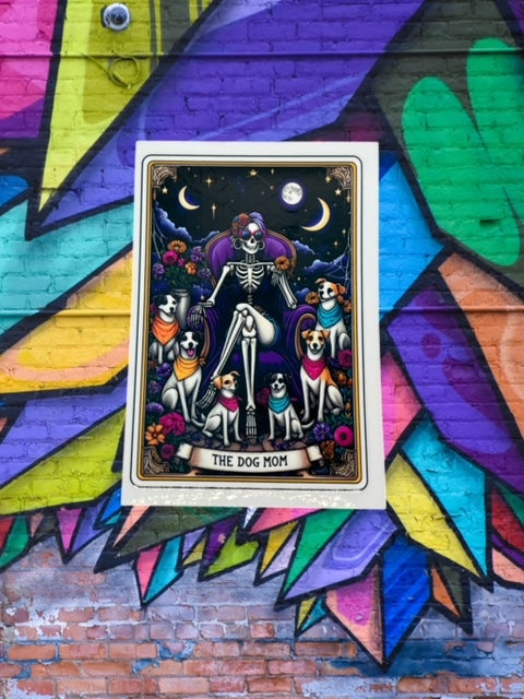 393. The Dog Mom Tarot Card Decal