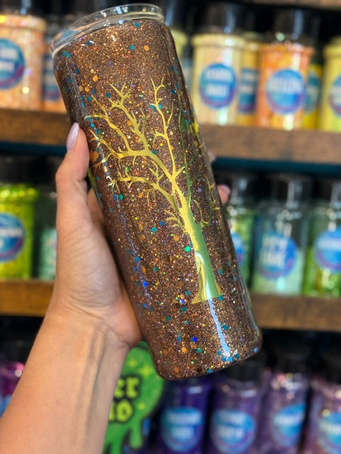 Brown Fall 20oz Tapered Tumbler