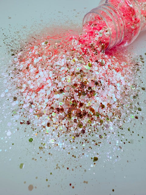 Aurora Frost - Pink Gold Chunky Mixed Glitter 8-4