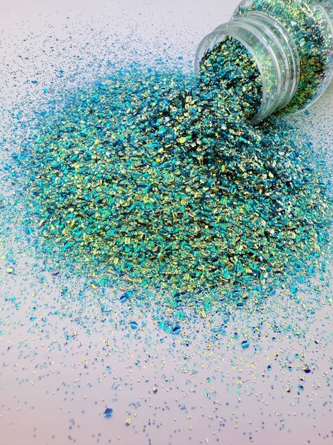 Bubble Glitter 22 - Chunky Teal 7-9