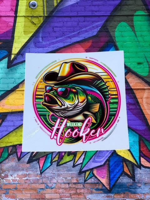 121. Weekend Hooker Fishing Decal