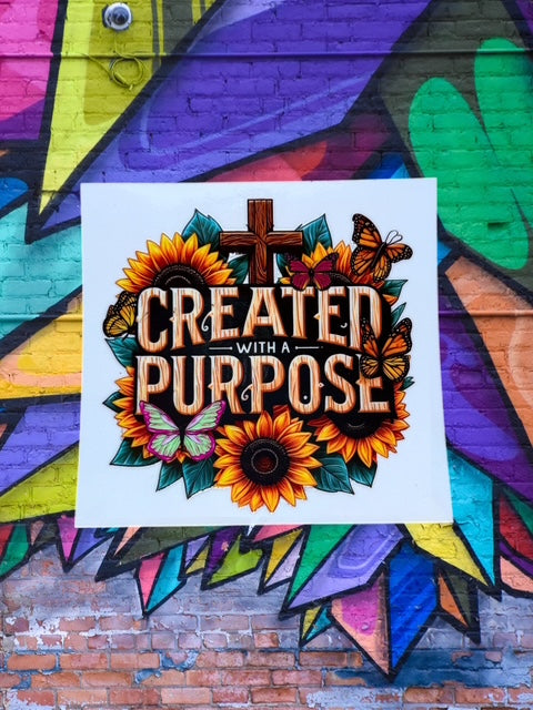 453. Created With A Purpose Decal