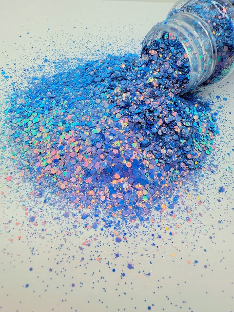 Ocean Drive- Blue Color Shift Chunky Mixed Glitter 7-2