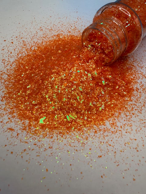 **RETIRING** Horizon- Orange Color Shift Crushed Glass Glitter 8-7