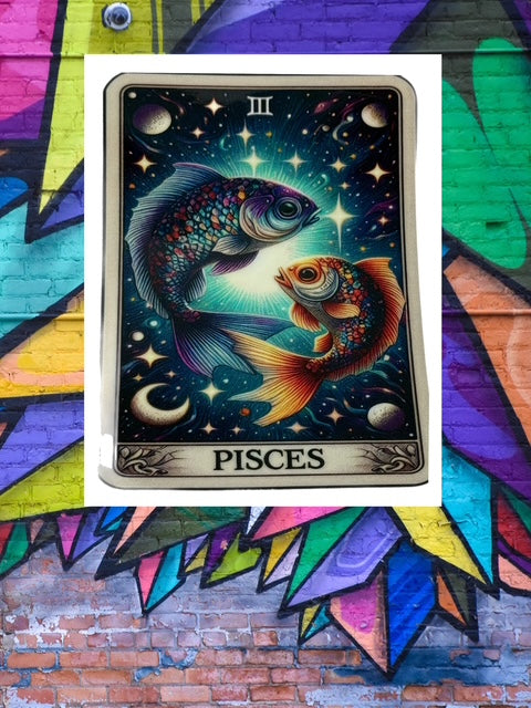 159. Pisces Tarot Card Decal