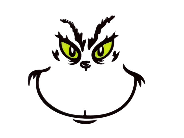 527. Green Man Face Decal