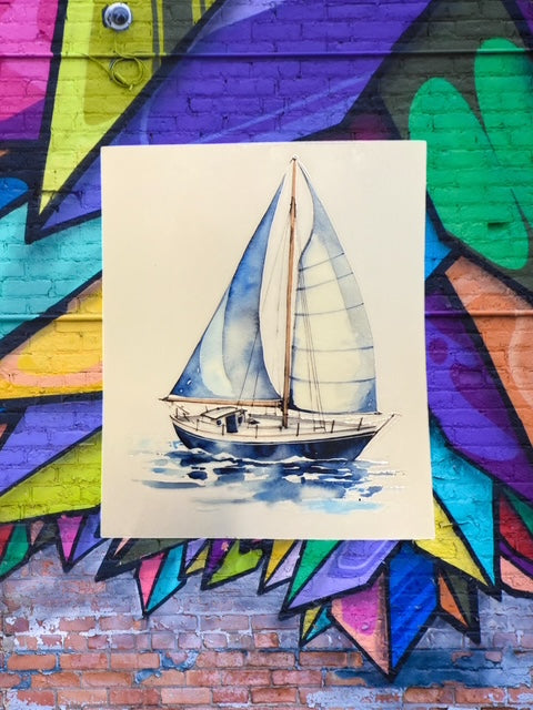 424. Sailboat Decal