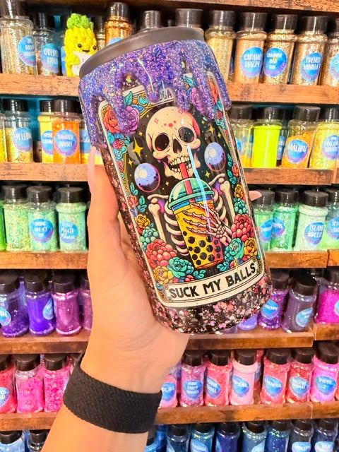 12OZ SKINNY CAN SUCK MY BALLS RTS