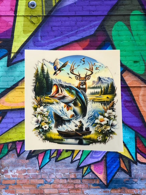 82. Hunting Fishing Decal