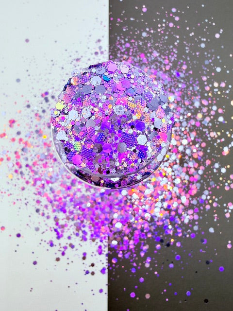 EXCLUSIVE MIX B- Purple Textured Custom Mixed Chunky Glitter