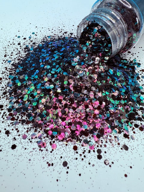 Raven - Color Shift Textured Custom Mixed Chunky Glitter 8-5