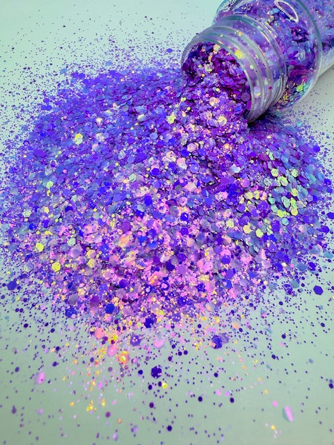 Wisteria - Chunky Purple Color Shift Custom Mixed Glitter 8-1