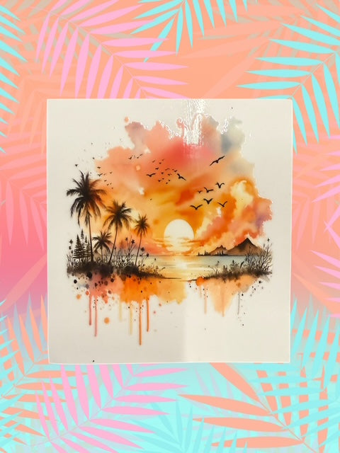 527. Sunset Decal