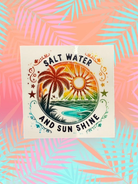 526. Salt Water and Sunshine Decal