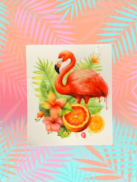 507. Flamingo Orange Decal