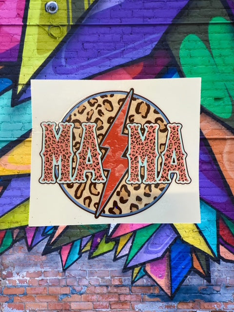 532. Leopard Mama Decal