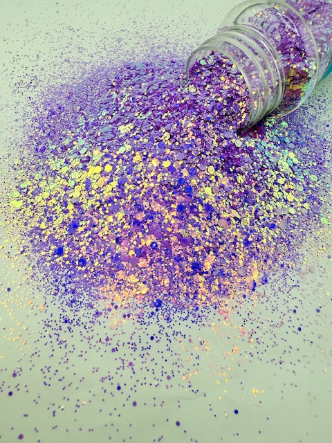 Seance 3- Purple Color Shift Chunky Mixed Glitter 3-4