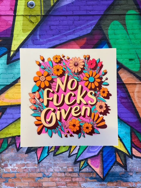 538. No Fucks Given Decal