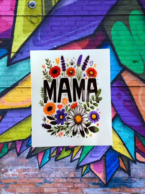 545. Floral Mama Decal