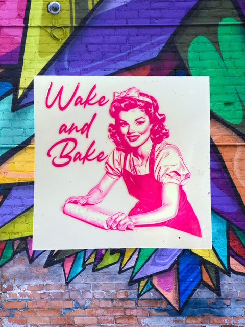 544. Wake and Bake Decal