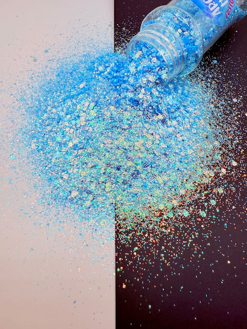 Arctic Heist- Blue Textured Chunky Mixed Glitter 12-6