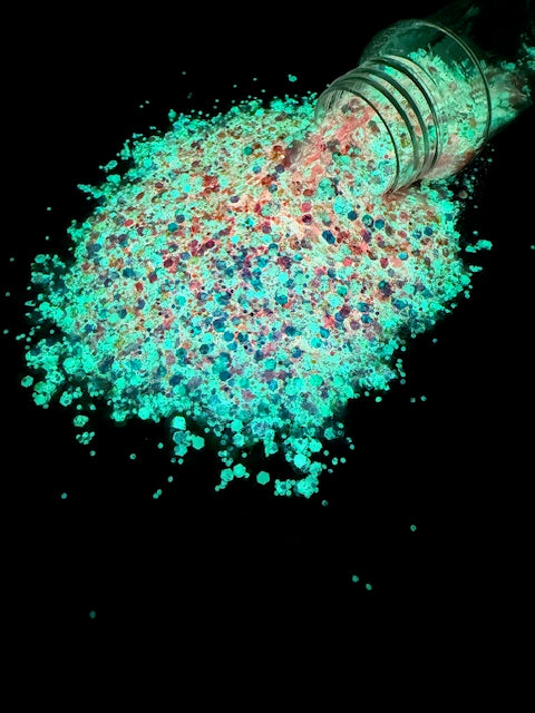 Flaminglow- Pink Glow Glitter 3-7