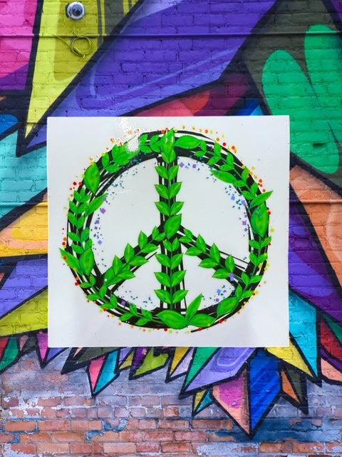 549. Green Peace Decal