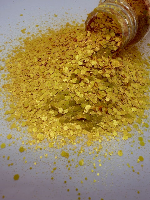 Amber- Marigold Yellow Chunky Mixed Glitter 9-2