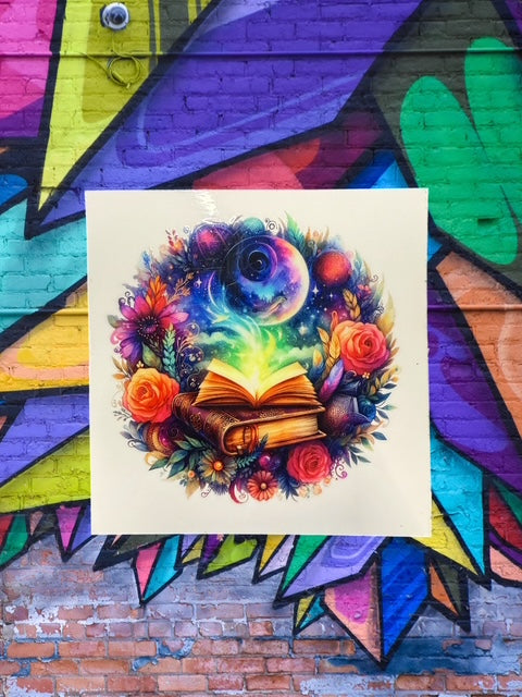 400. Fantasy Book Decal