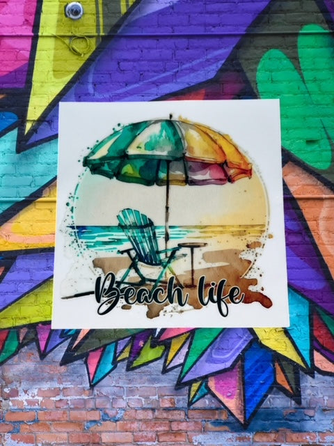 172. Beach Life Decal