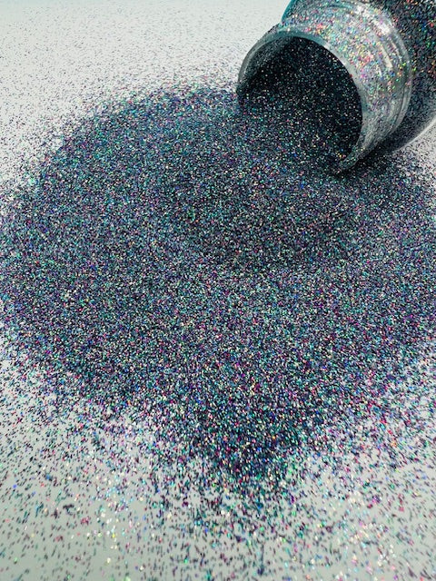 Midnight Sky- Teal and Purple Holographic Fine Glitter 3-9
