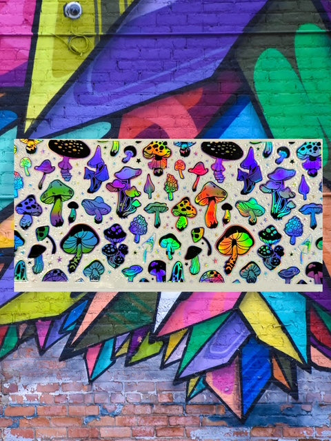 559. Trippy Mushroom Holographic UVDTF