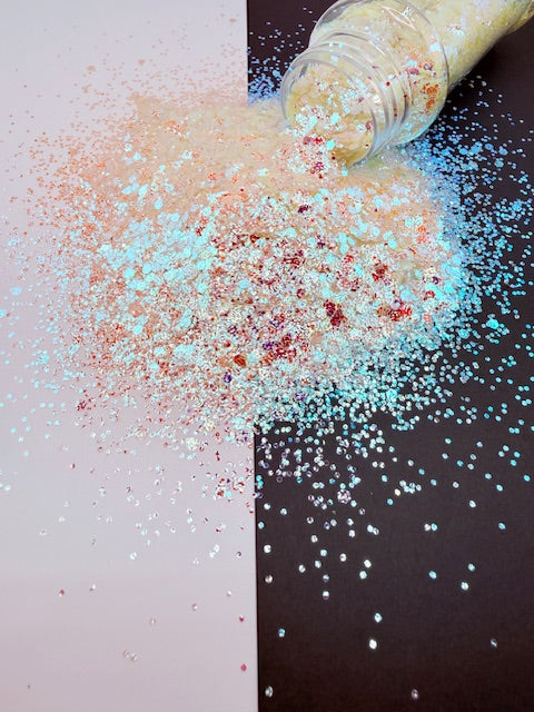 Salted Pearl- Textured Color Shift Chunky Mixed Glitter 13-2