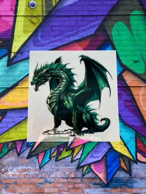 182. Green Dragon Decal