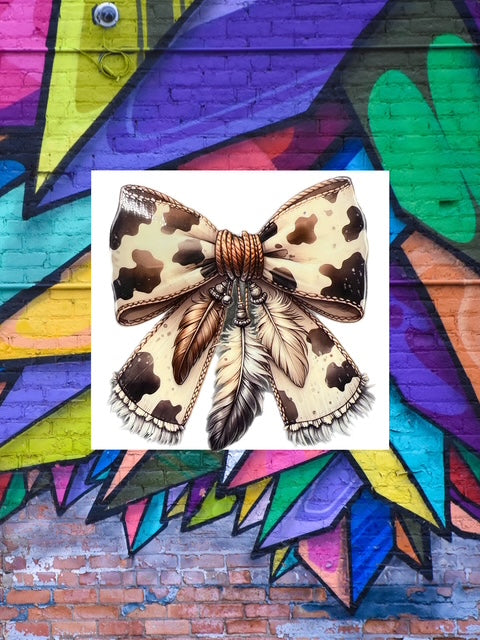 244. Cow Bow Decal