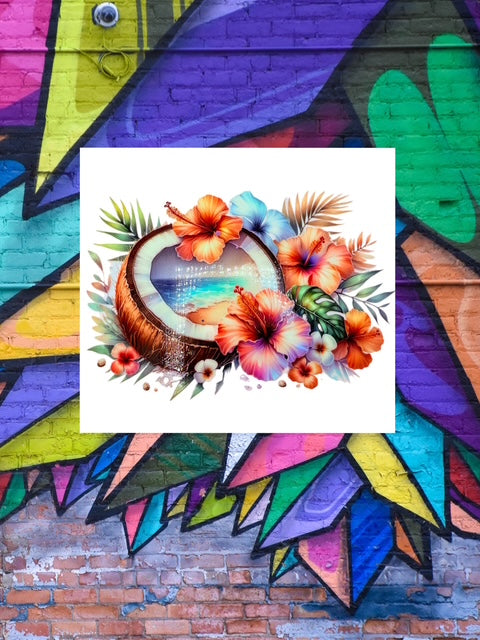 40. Ocean Coconuts Decal