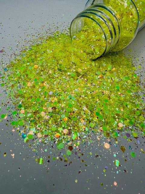 Amarillo Sky - Custom Mixed Yellow Color Shift Glitter 3-4