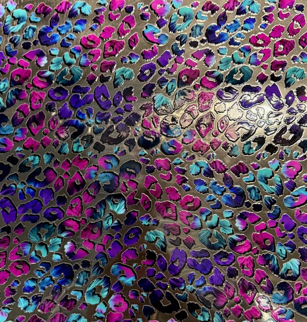 B27. ELEMENT SHEET- Teal Purple Pink Leopard Print