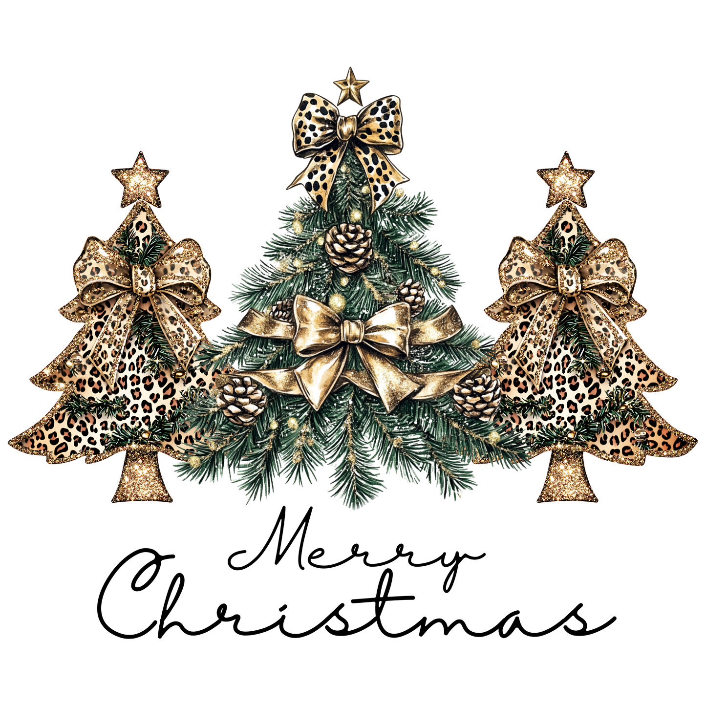A. Leopard Christmas Decal