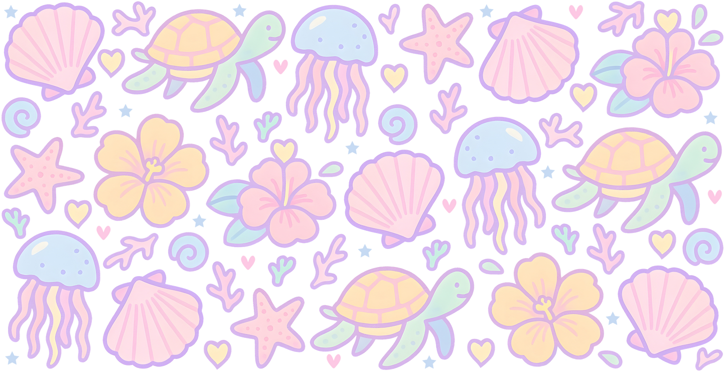 479. Pastel Under The Sea UVDTF