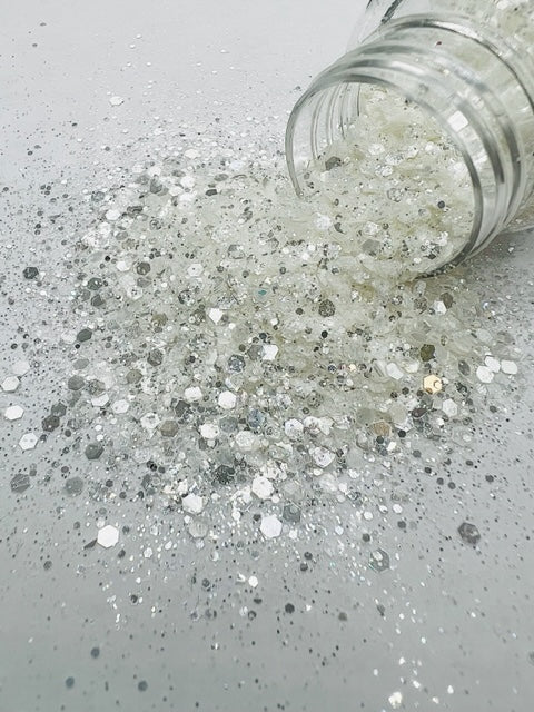 White Walker- White Chrome Mixed Glitter 3-3