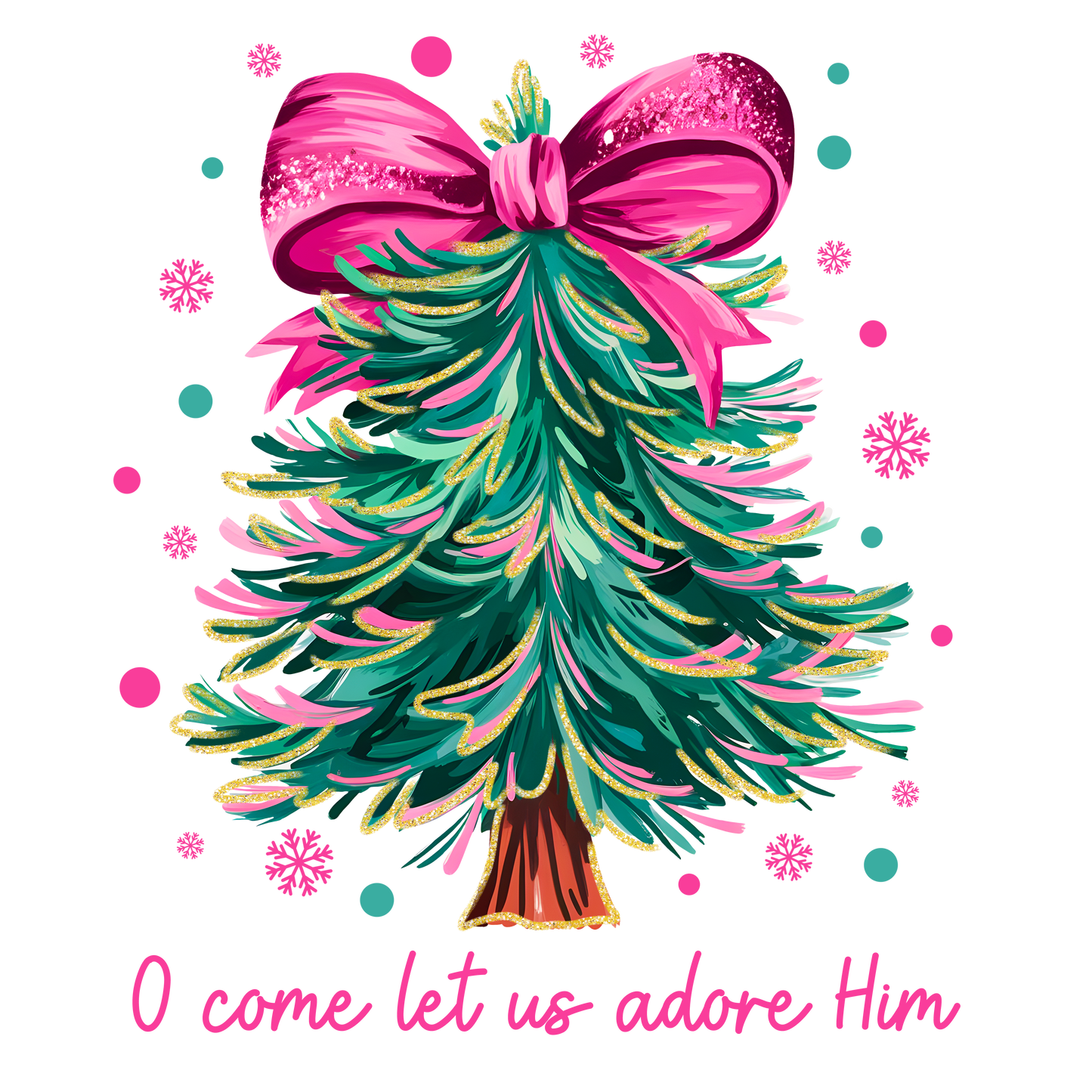 X. Faith Oh Come Let Us Adore Him Decal