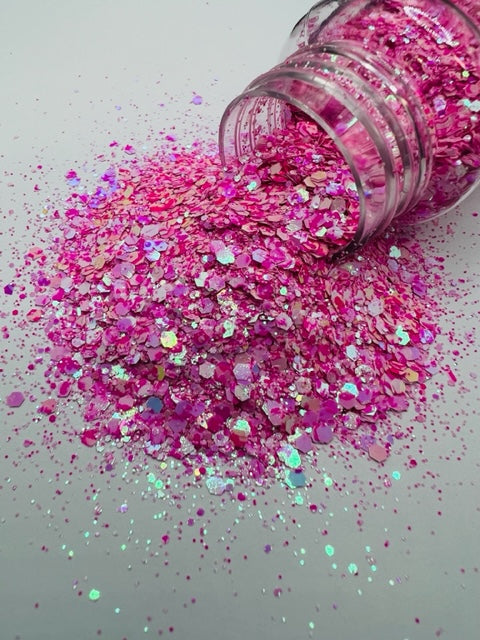 Florida Flamingo - Color Shift Pink Speck Mixed Glitter 4-9