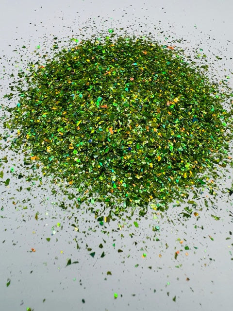 Kingslayer - Green Crushed Glass Color Shift Glitter 4-1