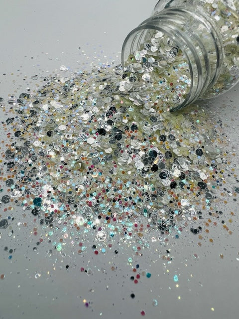 Level Up - GLOW Pink Yellow Mirror Color Shift Glitter 2-3